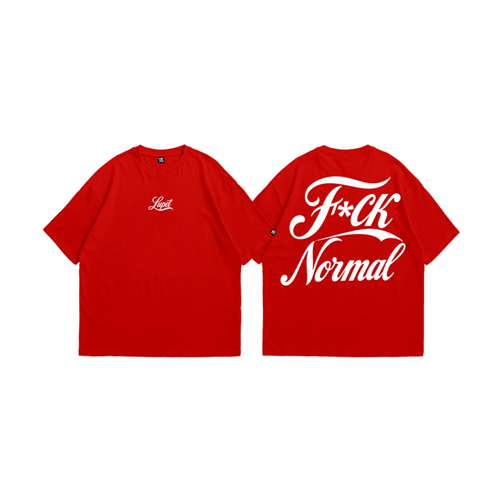 F*CK NORMAL LUPET OVERSIZED TEE RED