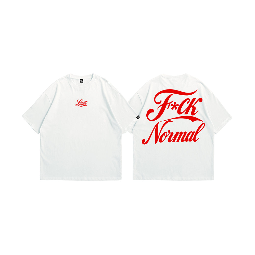 F*CK NORMAL LUPET OVERSIZED TEE WHITE